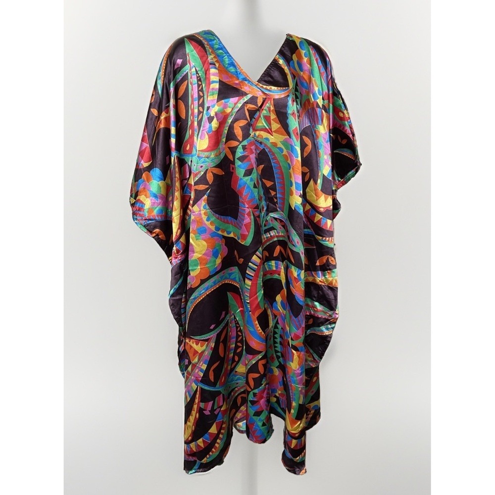 FY Signature Kaftan Mumu Beach Cover 1 Size Groovy Psychedelic Hippie Festival